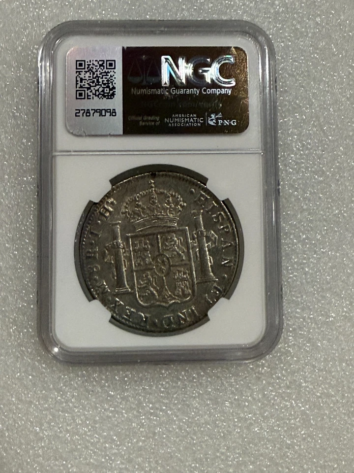 1806 Mexico MO Silver 8 Reales NGC AU 58  ~~ Stunning Pillar Dollar ~~ - Image 3 of 4