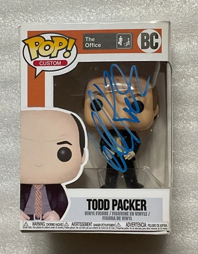 David Koechner Signed TODD PACKER Funko Pop - The OFFICE - JSA