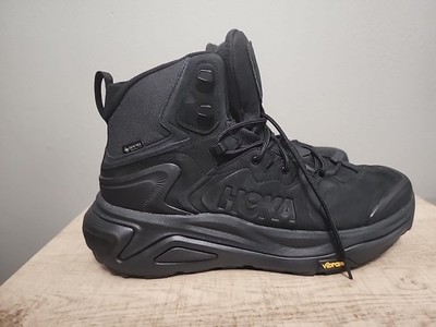 Hoka Kaha 3 Low GTX Mens 11D Black Boots Gore Tex / Vibram  Run Hiking 