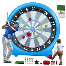 Inflatable Dartboard, Giant Kick Darts Soccer Darts Golf Throw Dart 6FT Blue