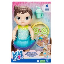 Baby Alive Rainbow Spa Baby Doll Brown Hair