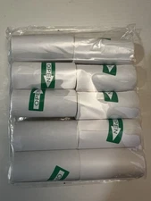 10 Pack White Sticker Paper Rolls 57x25mm Linerless Compatible Mini Thermal Prin