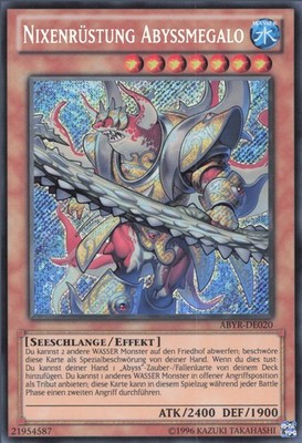 YuGiOh Nixenrüstung Abyssmegalo ABYR-DE020 Secret Rare Good 1st