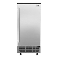 Koolmore Storage Basket Stainless Steel Built-In Ice Maker Machine in Silver