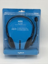 Logitech H111 Stereo Headset Wired 3.5mm Audio Jack Brand New  Sealed