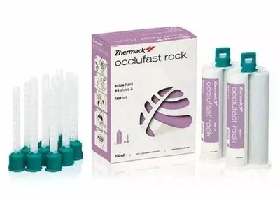 Zhermack Occlufast Rock Bite Registration Extra Hard Fast Set 2pk w/ Tips