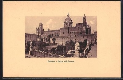 Palermo, Piazza del Duomo, Ansichtskarte 