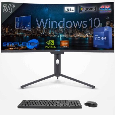 PC All In One Core I9 Gen 34'' Curved 4K GPU GTX1660 6GB Win10 32GB 960GB Gaming