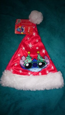 Weihnachtsmütze Disney Stitch Santa Claus Nikolaus Mütze Weihnachten 26x35 cm A