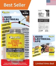 Liquid Electrical Tape with Applicator Brush Cap - Superior Adhesion  Flexib...