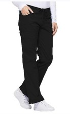 DICKIES 86206 EDS Signature drawstring cargo women  s scrub pants -Black - Medium