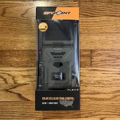 SPYPOINT FLEX-S 1080p Solar Cellular Trail Camera 36MP Photos 1080p Video SEALED