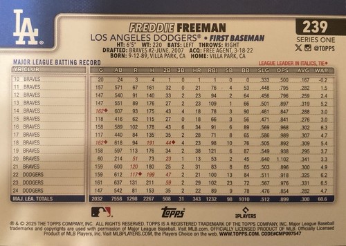 2025 Topps Series 1 Baseball You Pick COMPLETE YOUR SET #1-250 🔥Buy 4+= 35% OFF - Picture 6 of 6