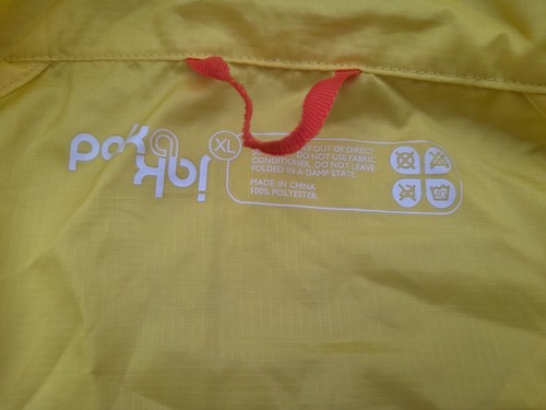 Chaqueta cortavientos Endura Pakajak para hombre Hi Viz amarilla ciclismo empacable XL - Imagen 4 de 8