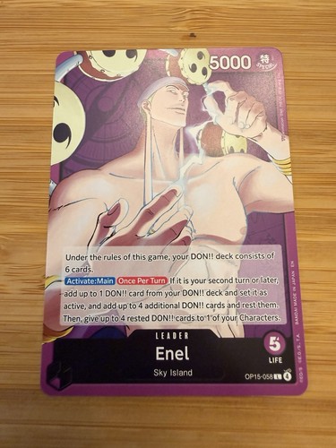 One Piece Enel OP15-058 Leader Adventure On Kami's Island 
