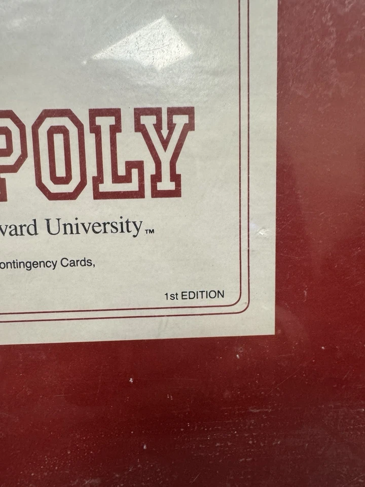 HARVARDOPOLY Monopoly HARVARD University 1st Edition 1991 BOARDGAME SEALED - Image 3 of 4