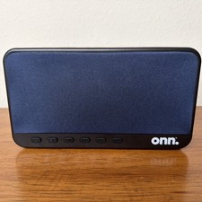 Onn Portable Bluetooth Boombox Speaker Digital FM Radio Blue 100070575 No Cord