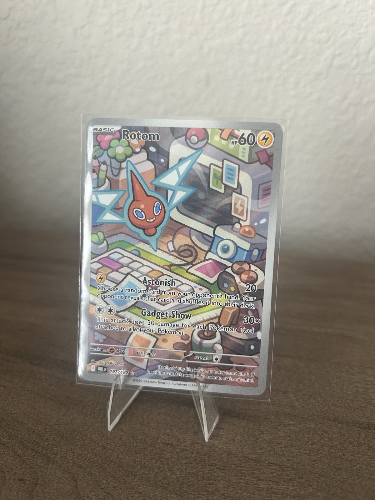 Rotom 197/182 Pokemon TCG Destined Rivals Illustration Rare - Near Mint (U.S.)