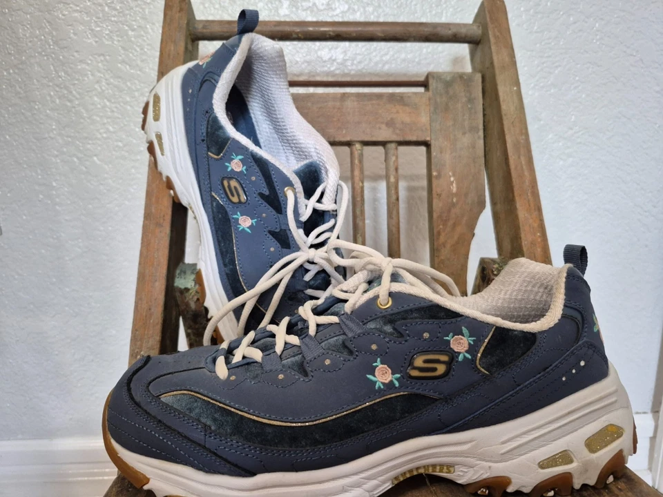 Tênis Feminino Skechers D’Lites Skechers Rose Blooms Tamanho 11 #13084 - Imagem 2 de 4