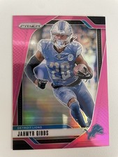 2024 Panini Prizm Jahmyr Gibbs #93 Pink Prizm Holo SP Detroit Lions