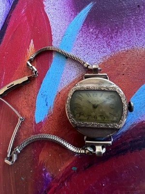 Antique art Deco ELGIN WRISTWATCH 12k 1/20 GP
