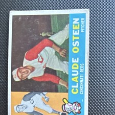 Topps 1960 - Claude Osteen #206 Cincinnati Reds Major League Baseball Card