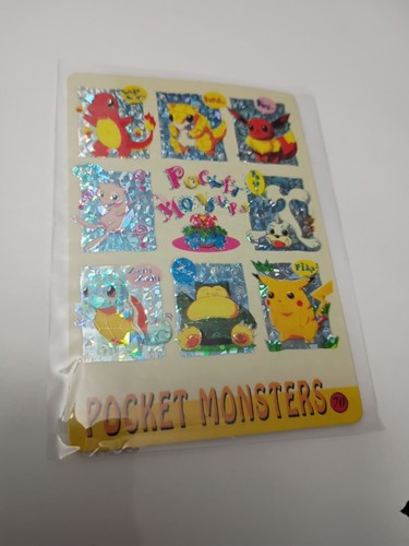 Snorlax Eevee Blastoise Mew Pocket Monsters Vending Prisma Holo Sticker  - Bild 3 von 5