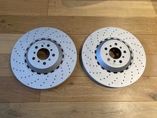 2x NUOVI DISCHI FRENO FORATI PER BMW M5 F10 M6 COPPIA ANTERIORE 400mm 34112284101