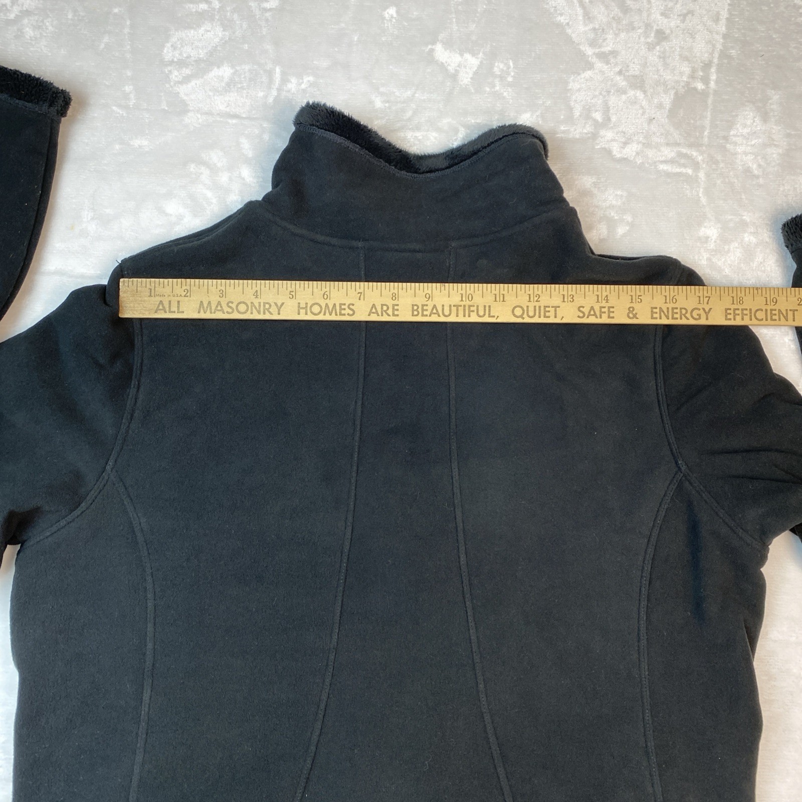 The North Face Morning Glory Fleece Jacket Black And Gold Women's L thumbnail 17