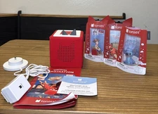 Tonies Red Toniebox Bundle With Disney Woody, Tigger and Stitch.