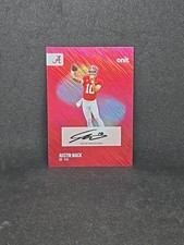 2025 Onit Austin Mack Alabama Crimson Tide Team Color Shimmer On Card Auto