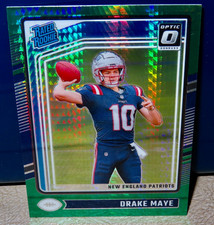 2024 PANINI DONRUSS OPTIC DRAKE MAYE ROOKIE HYPER GREEN PRIZM (RC) #229