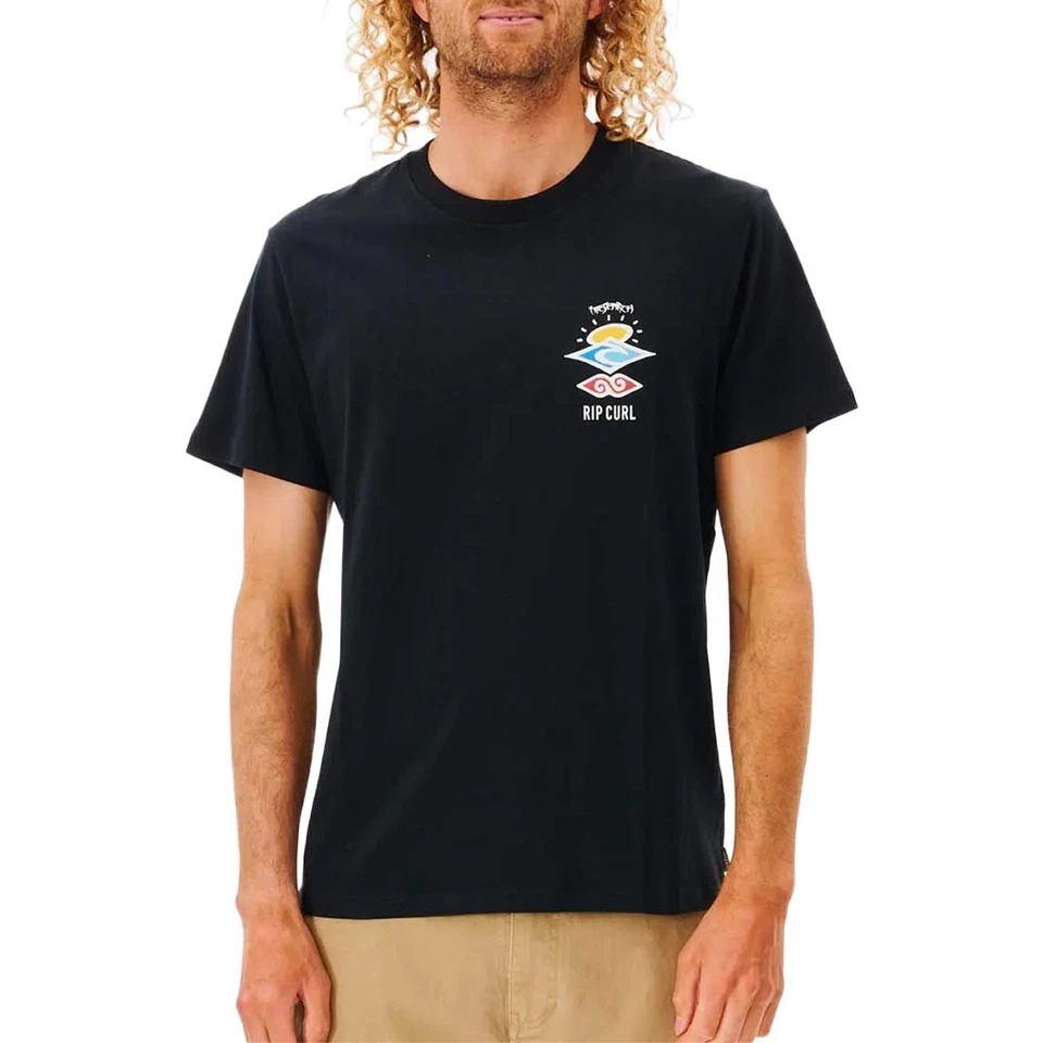 Rip Curl Search Icon Camiseta De Manga Corta - Negra - Imagen 2 de 4