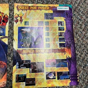 DEMON'S CREST SNES CAPCOM Video Game PRINT ADs ART - 1994 Super Nintendo