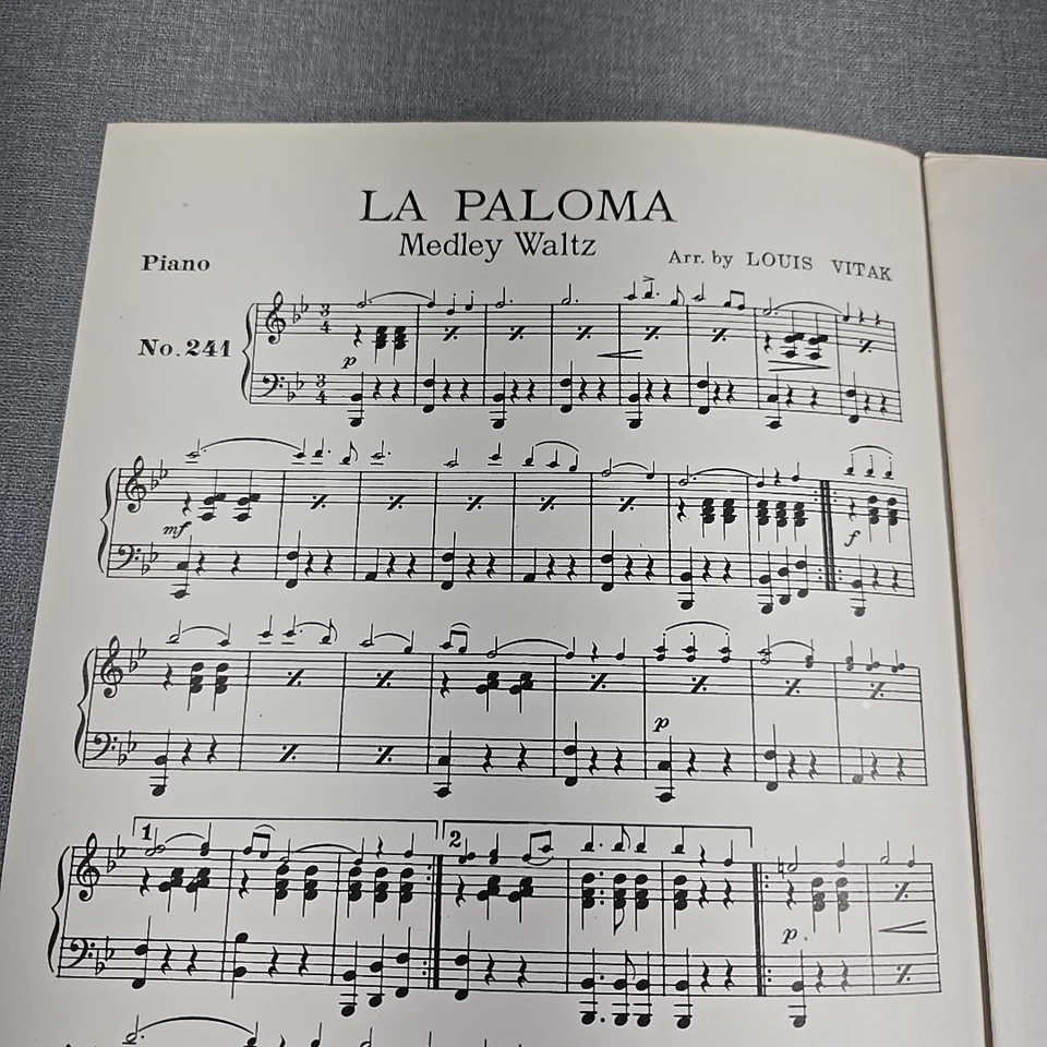 La Paloma Waltz Sheet Music Orchestra Arrangement See Description For Included - Image 3 of 4