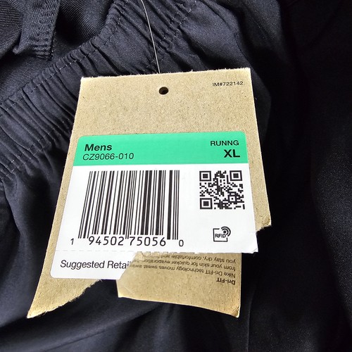 Pantalones Cortos para Correr Nike Dri-FIT Para Hombres XL Negros 7" Ajuste Estándar Poliéster Bolsillos Nuevos - Imagen 7 de 13