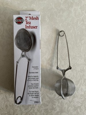 Norpro 2  Mesh Tea Infuser  New In Box  Stainless Steel