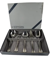 NOS ESTATE Stainless Steel 5Pc Snack Relish Set by International Silver Company