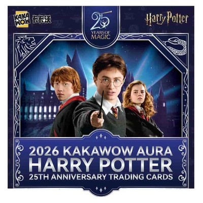2026 Kakawow Aura Harry Potter 25th Anniversary Trading Cards