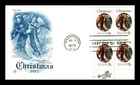 US COVER CHRISTMAS MASTER OF ST LUCY LEGEND FIRST DAY ISSUE ZIP BLOCK ARTCRAFT