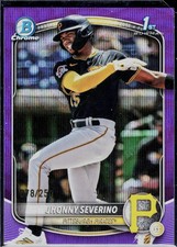 2025 Bowman Chrome #BCP-233 Jhonny Severino Prospects Purple Wave #/250