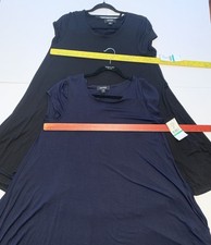NWT Maggie Trapeze A-Line Kane Dress Lot Women’s Size Large Black + Navy Blue