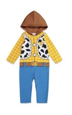 Disney Store Toy Story Woody 1 Piece Costume Sleeper 18m Blue Sheriff Halloween
