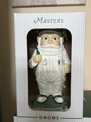 2026 Masters Golf Mini-Gnome Figurine Painted White/Green (Caddy)