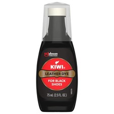 KIWI Leather Dye, Black, 2.5 oz 1 Bottle with Sponge Applicator 