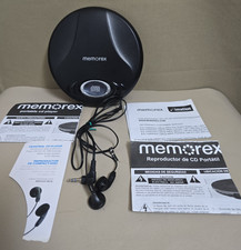 Memorex MD6451BLK Portable CD Player Compact Digital Discman w/ Manuals TESTED