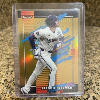 2026 Topps Finest Freddie Freeman Uncommon Gold Refractor /50 Dodgers