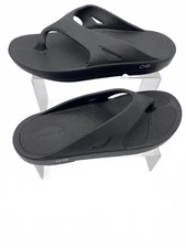 Oofos Recovery Sandals - Black Comfort Flops Men's 9 women's 11