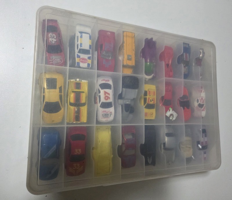 Vintage Matchbox Hot Wheels Car Lot Diecast 1/64 Case Nascar