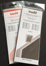 Hawid Stamp Mounts Strips Assortment of 100, 10 Different sizes Black or Clear